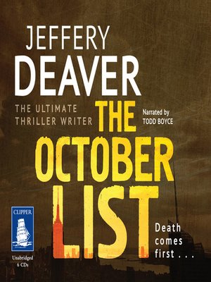 The October List - Audiobook